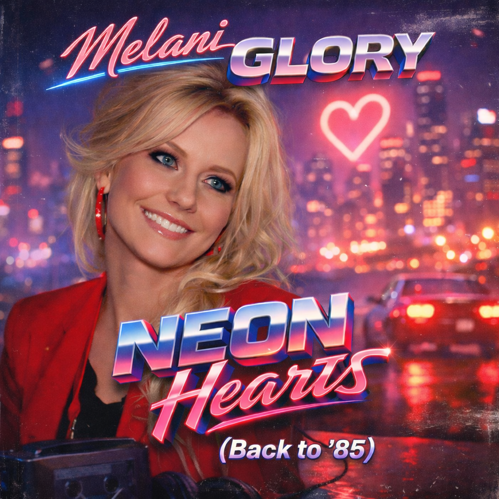 Melani Glory Neon Hearts Cover